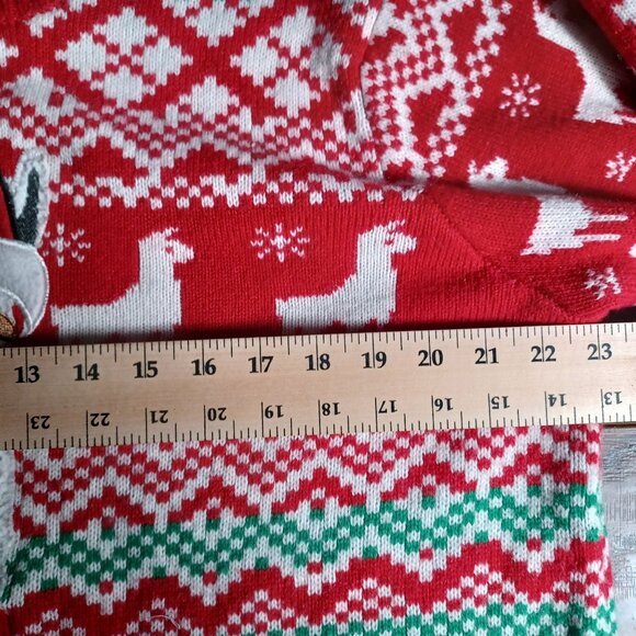 Womens Knit Sweater Size X Large Ugly Christmas Sweater LLama Holiday Festive - Picture 8 of 8